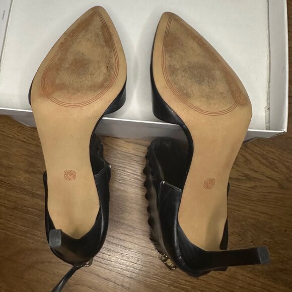 Elliott Lucca- Caterina Peekaboo Studs Heels, Black- Size 8 - Picture 11 of 12